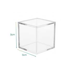 50 chiari 5x5x5 cm Plexiglass bomboniera cubi per feste ed eventi - Product Image 2