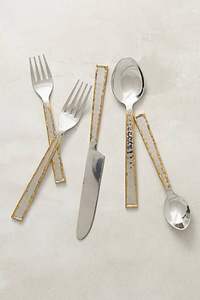 Juego de cubiertos decorativos para mesa de comedor de diseño maravilloso, juego de cubiertos de acero inoxidable de calidad de lujo, juego de cubiertos con cuchara, tenedor, cuchillo - Product Image 3