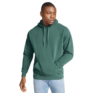 Sweat à capuche brodé pour hommes 100% coton de haute qualité respirant grande taille pour hiver Streetwear - Product Image 1