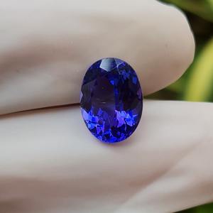 Superbe Tanzanite Bleue Taille Ovale 100% Naturelle 3,76 Carats Qualité Supérieure Facettée Fantaisie Pierre Précieuse Libre Prix de Gros - Product Image 4