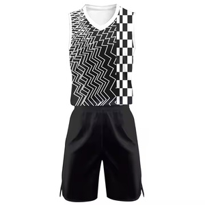 Uniforme de baloncesto cómodo de talla grande para hombre, ropa deportiva sin mangas para exteriores para adultos, conjuntos estampados transpirables - Product Image 5