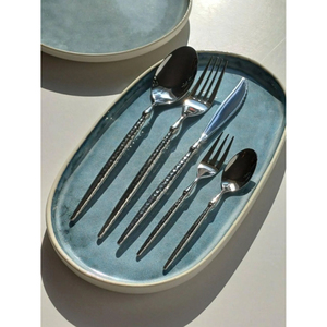 Nouveau design personnalisé ensemble de couverts couverts cuillère couteau et fourchette ensemble en acier inoxydable fait miroir poli vaisselle faite à la main - Product Image 1