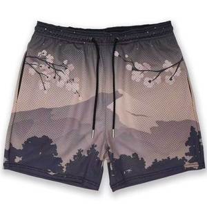 Pantalones Cortos Deportivos Casuales Unisex para Hombre y Mujer, Ligeros, de Malla, con Cintura Elástica Cómoda y Bolsillos, Color Verde - Product Image 2