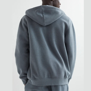Wholesale 100% Cotton Zip up Hoodies Unisex Pullover High Quality Men Oversized Fleece Basic Zipper Hoodie OEM Service - Product Image 2