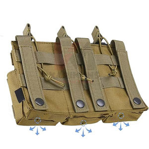 Pochette magnétique tactique triple pour paintball, support de sport, pochette à dessus ouvert, logo personnalisé, conception de couleur, marque OEM, fabricant d'usine - Product Image 5