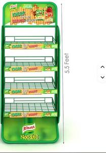 ที่กำหนดเองสำหรับแร็คประกอบง่ายสำหรับการจัดแสดงบรรจุภัณฑ์ขนมพร้อมแผงส่วนหัวสำหรับซูเปอร์มาร์เก็ตที่มีแบรนด์ - Product Image 4