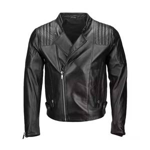 Veste en cuir de mouton unisexe de style américain à la mode de motard de conception classique de qualité supérieure - Product Image 1