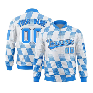 Blouson Bomber Unisexe Personnalisé Décontracté Hiver à Capuche Tendance Style Universitaire Logo Avant Coupe-Vent Multicolore Léger - Product Image 1