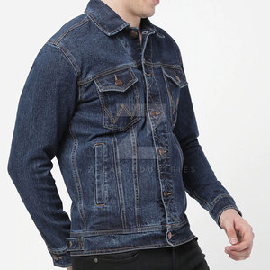 Private Label Winter Men's Jeans <b>Jackets</b> 100% Cotton OEM Service with Front Logo High Quality Customized Design - Product Image 3