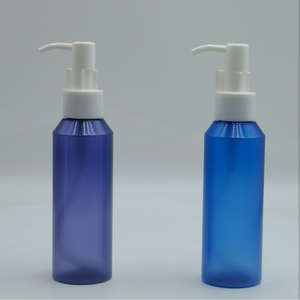 Customized Logo PET Cosmetics Packaging 120ml Plastic Cylinder <b>Makeup</b> <b>Remover</b> <b>Oil</b> Pump Bottles for Facial Cleanser ODM support - Product Image 1