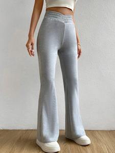 High Street usine approvisionnement direct XL taille femmes décontracté coton polaire survêtement hiver pantalon jambe large personnalisé bonne qualité piste - Product Image 6