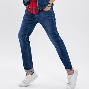 Jeans en coton biologique 100% pour hommes, vente en gros professionnelle, jeans décontractés, jeans bleus pour hommes, jeans slim fit, denim super extensible, pantalon slim - Product Image 4