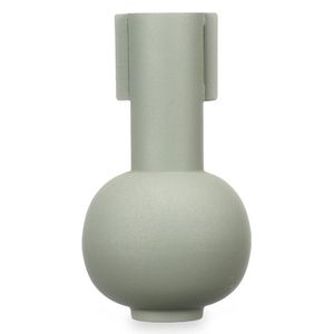 Precioso florero de metal de hierro de primera calidad de inspiración antigua con detalles intrincados ideal para exhibiciones florales elegantes - Product Image 2