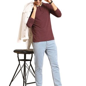 High Quality <b>Men's</b> Clothing 100% Cotton <b>T</b> <b>Shirts</b> for <b>Men</b> Stylish Blank <b>T</b>-<b>Shirt</b> Plus Size <b>Long</b> Sleeves Plain <b>Men's</b> <b>T</b>-<b>shirts</b> - Product Image 4