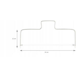 Juego de Cuchillo y Espátula para Pastel de Boda Ecológico AG611, Cuchillo con 2 Cuerdas para Cortar Pasteles Esponjosos - Product Image 4
