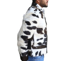 Veste en cuir de vachette pour homme, sur mesure, best-seller, style décontracté, design unique, logo sur le devant, haute qualité, hiver