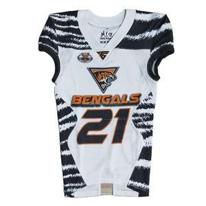 Uniformes de Fútbol Americano Personalizados al por Mayor, Transpirables, Estampados, con Mangas Cortas, Opciones de Tallas Grandes - Product Image 4
