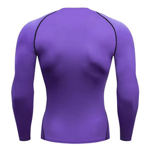 Vente en gros de combinaisons de compression en coton bambou de haute qualité à prix réduit pour hommes, avec logo personnalisé, à manches courtes, pour le sport - Product Image 4