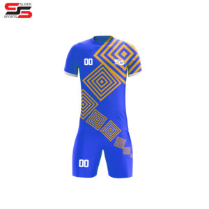 Camiseta de fútbol con impresión de sublimación completa a la venta, conjunto de uniformes de fútbol, uniformes de fútbol de color amarillo y verde - Product Image 3