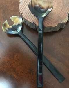 ชุดจานชามเขากลางคุณภาพสูงชุดจานชามทำด้วยมือทำจากธรรมชาติรูปควายขายส่งมีจำนวนมาก - Product Image 5