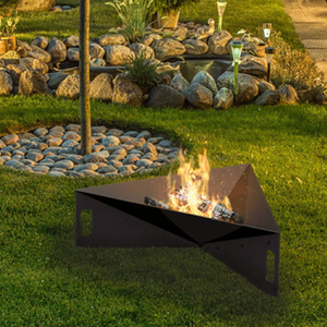 Foyer en acier robuste pour jardin extérieur résistant aux hautes températures pour une combustion efficace des bûches avec du bois de chauffage - Product Image 3