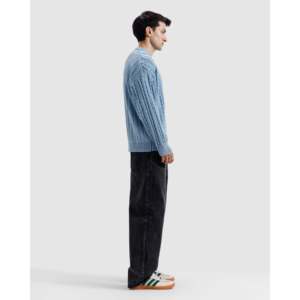 Pull en maille torsadée pour homme, à capuche, hiver, grande taille, motif 3D, respirant, chaud, tissé à la machine, avec logo imprimé, pour l'automne/hiver - Product Image 2