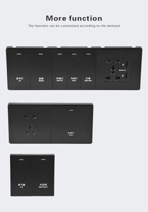 Orbita RS 485 màu đen kết thúc PC Chất liệu phòng khách sạn kiểm soát ánh sáng hệ thống chuyển đổi - Product Image 2