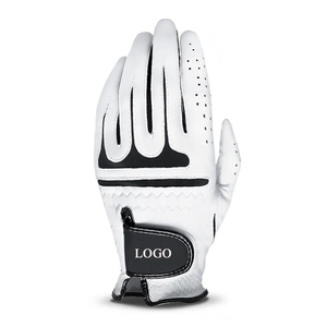 Gants de golf en peau de mouton en cuir polyester de haute qualité avec fermeture réglable OEM microfibre Logo personnalisé femmes hommes enfants Sports - Product Image 1