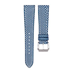 Bracelet de montre en cuir de serpent Karung exotique fait à la main, texture de luxe, bracelet de montre personnalisé, longueur sur mesure, bord et couture raffinés - Product Image 5