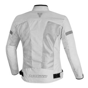 Veste de course automobile d'été pour hommes femmes imperméable coupe-vent col montant anti-chute moto motif maille décoré - Product Image 2