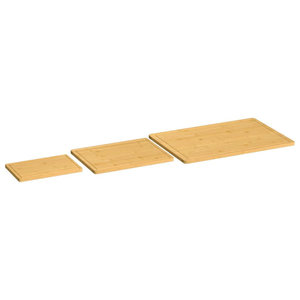 Ensemble de 3 planches à découper en bambou Ensemble d'outils de cuisine essentiels - Product Image 2