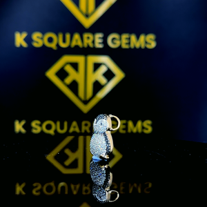 Pendentif Hip Hop en Moissanite Micro-Pavée, Plaqué Or et Argent Bicolore, Bijoux Personnalisés pour Hommes Style Iced Out - Product Image 3