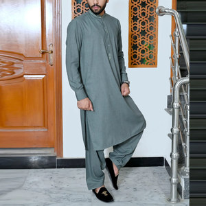 Vente directe d'usine pas cher prix séchage rapide hommes Shalwar Kameez 100% coton fait vêtements d'été hommes Shalwar Kameez - Product Image 3