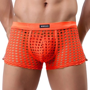 Calzoncillos Bóxer de Hombre de Alta Calidad, Transpirables, Antibacterianos, de Secado Rápido, de Algodón/Bambú, Color Sólido, Suaves, con Malla de Seda de Hielo Perforada - Product Image 5