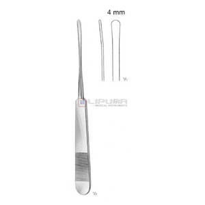 Elevador de sonda Roma 4mm x 16cm Acero inoxidable ENT Instrumentos médicos quirúrgicos Garganta nasal Herramienta de punta roma para uso respiratorio - Product Image 1