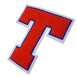 Custom Logo Chenille Embroidered Bulk Patch Chenille Patches Towel <b>Letters</b> Custom Embroidery <b>Iron</b> <b>on</b> Chenille Patches - Product Image 2