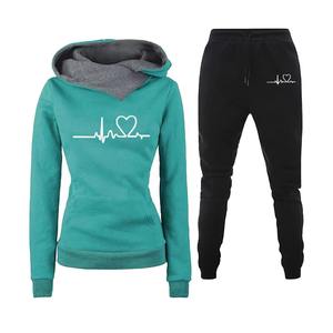 Nouveauté : Survêtements pour femmes, hiver, poids lourd, à capuche, imprimés délavés à l'acide, de haute qualité, couleur unie, respirant, décontracté - Product Image 5