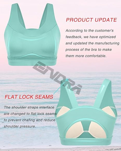 Ropa Deportiva Femenina moda correr deportes gimnasio camiseta sin mangas cuello alto yoga tops secado rápido - Product Image 2