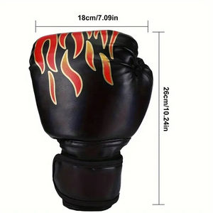 ถุงมือชกมวย MMA แบบกำหนดเอง หนัง PU สำหรับการแข่งขันระดับมืออาชีพ % ด้ามจับแบบสั่งทำพิเศษ ระบายอากาศได้ดี - Product Image 3