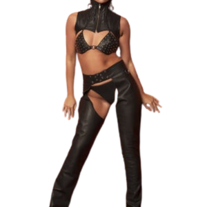 Mini-jupe Christina en similicuir pour femme, noire, fermeture éclair sur le devant, mini-jupe en similicuir, vêtements de club fétichistes - Product Image 4