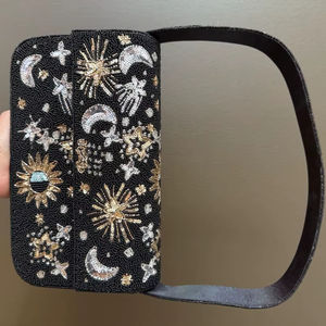 High Quality Ladies Evening <b>Clutch</b> Bag Handmade Beaded Chain Pearl Decoration Wholesale Fashion Party <b>Women</b> HUSSAIN CRAFTS - Product Image 1