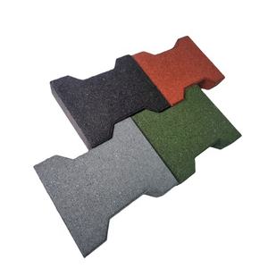 Pavimentadoras de goma de hueso de perro de alta calidad, proveedor líder de Malasia Supersafe, diseño de enclavamiento para suelos de interior/exterior - Product Image 1