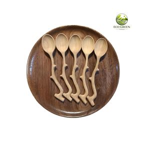 ช้อนไม้ด้ามยาว ดีไซน์เรียบง่าย เป็นมิตรกับสิ่งแวดล้อม อุปกรณ์ครัว - Product Image 4