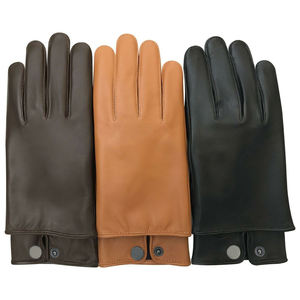 Women <b>Leather</b> Dressing <b>Gloves</b> Custom Made <b>Black</b> Soft Winter Warm <b>Leather</b> Driving <b>Gloves</b> Windproof Casual <b>Leather</b> <b>Gloves</b> - Product Image 3