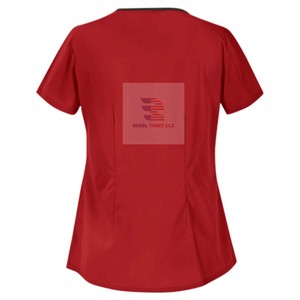 Hauts de gommage unisexe à manches courtes uniforme d'allaitement hauts de gommage - Product Image 2