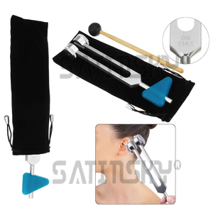 Herramientas musicales de curación médica con vibración de sonido, 8 Uds., diapasón médico de aluminio para terapia de sonido, caja de mazo, instrumento de música - Product Image 6