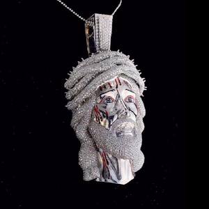 IGI certificado Diamante personalizado Jesús VVS Moissanite colgante nombre 925 Plata completamente VVS Iced Out Hip Hop encantos colgante para hombres - Product Image 4