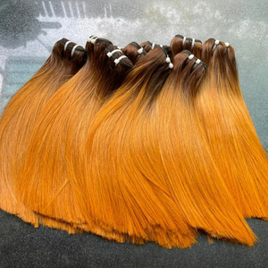 Extensions de cheveux humains de couleur orange cheveux bruts vietnamiens de qualité supérieure vente en gros directe d'usine - Product Image 1