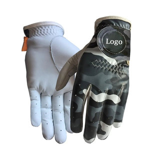 Nouveauté Gants de golf en cuir de mouton Logo personnalisé Gants de golf antidérapants imprimés de marque personnalisés pour hommes - Product Image 1