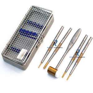 Ciseaux dentaires de haute qualité avec maillet pour le fractionnement précis des os Kit d'instruments de chirurgie buccale durable Outils d'implantologie - Product Image 1